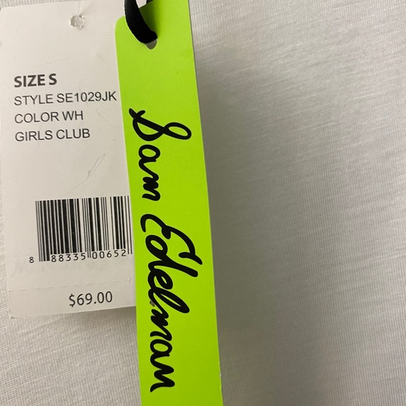 Sam Edelman Top Womens Small Beige Sleeveless Gold Chain Detail Blouse Shirt - Picture 9 of 12